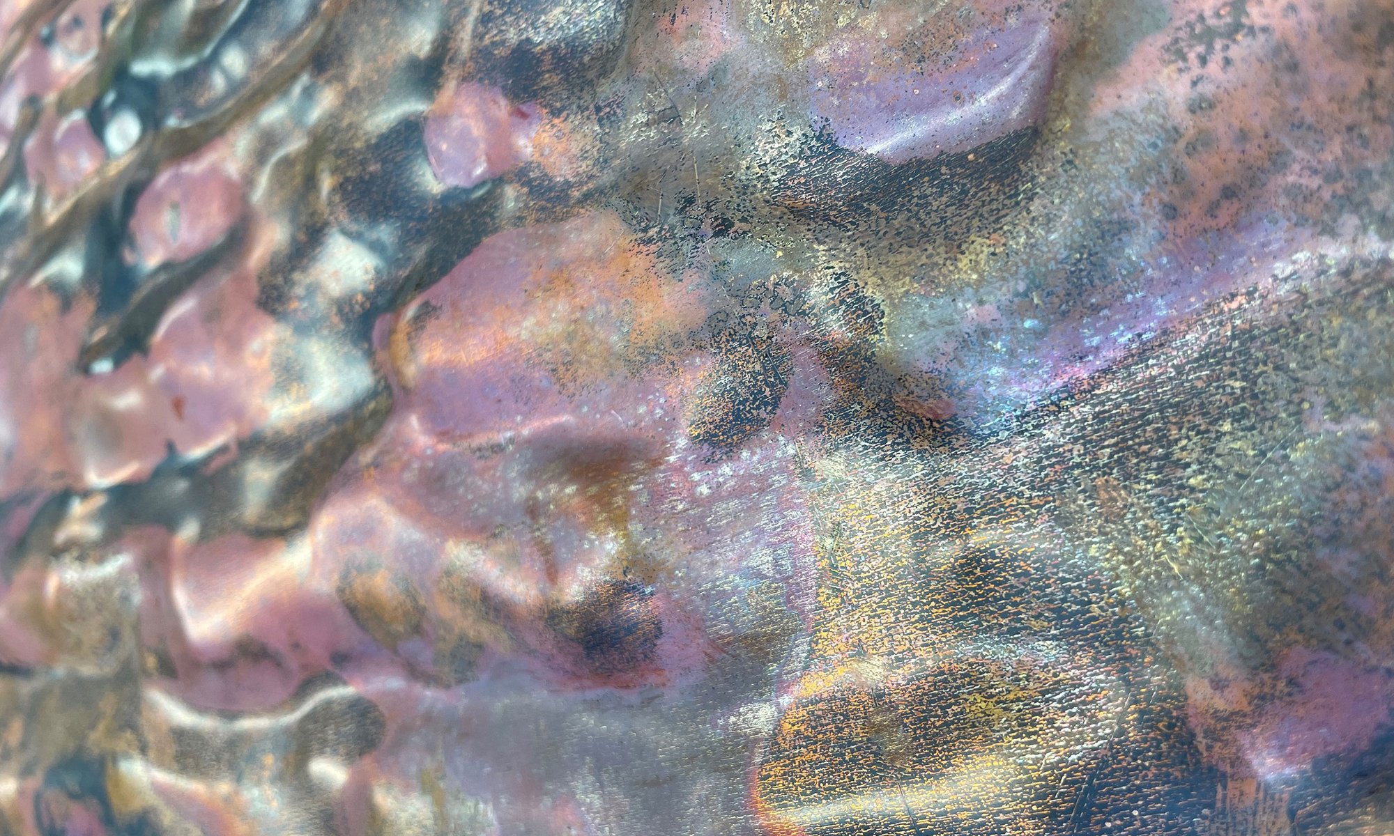 Image of rippled copper