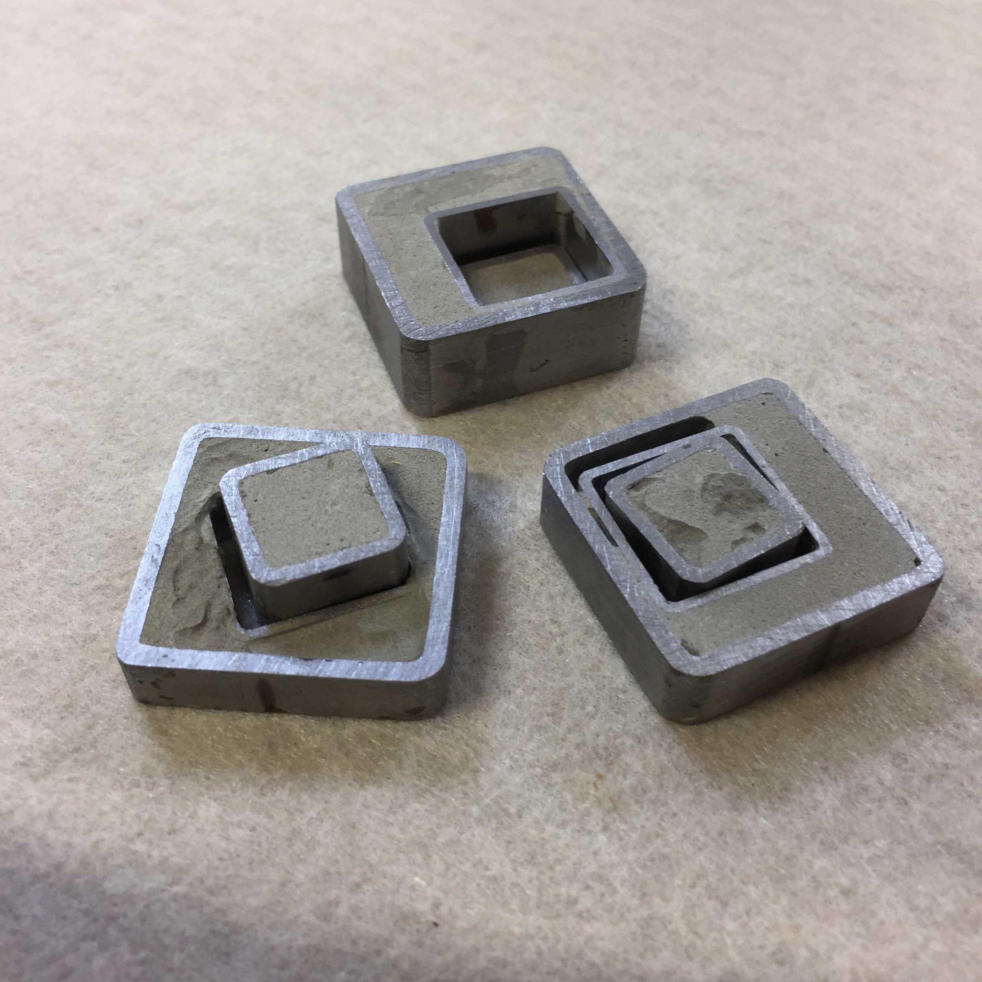 Aiden King,3D Studio 4, Concrete _ Steel brooches, Obsessions Brief