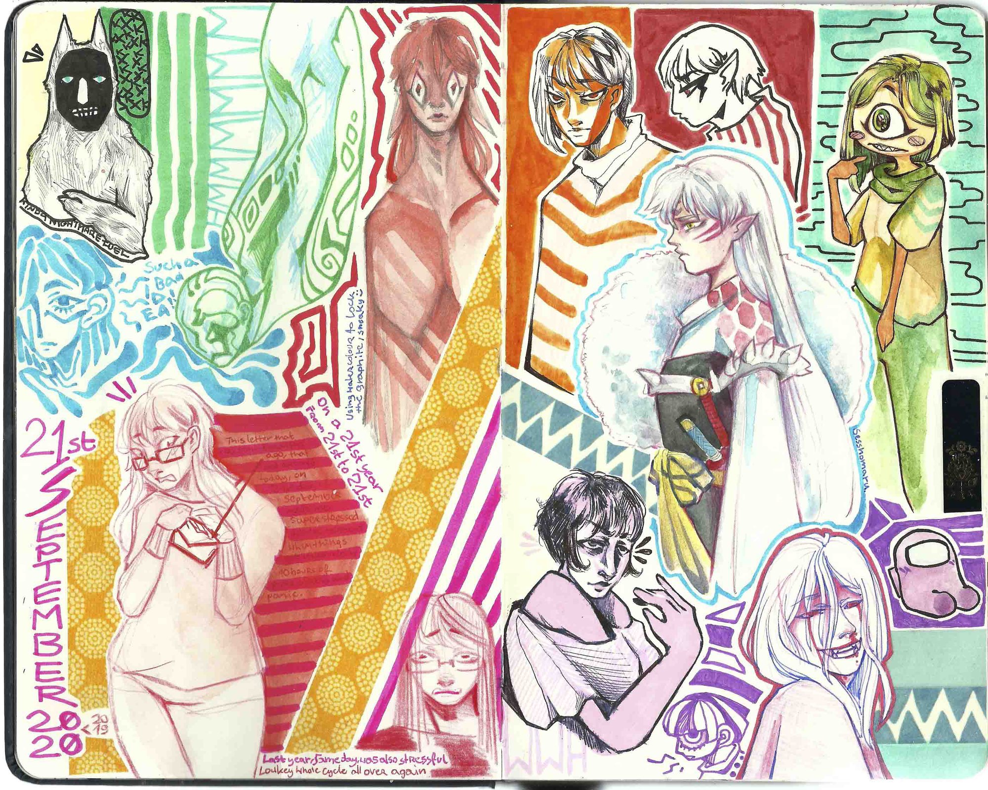 1. Sketchbook work - Lucja Wolowska