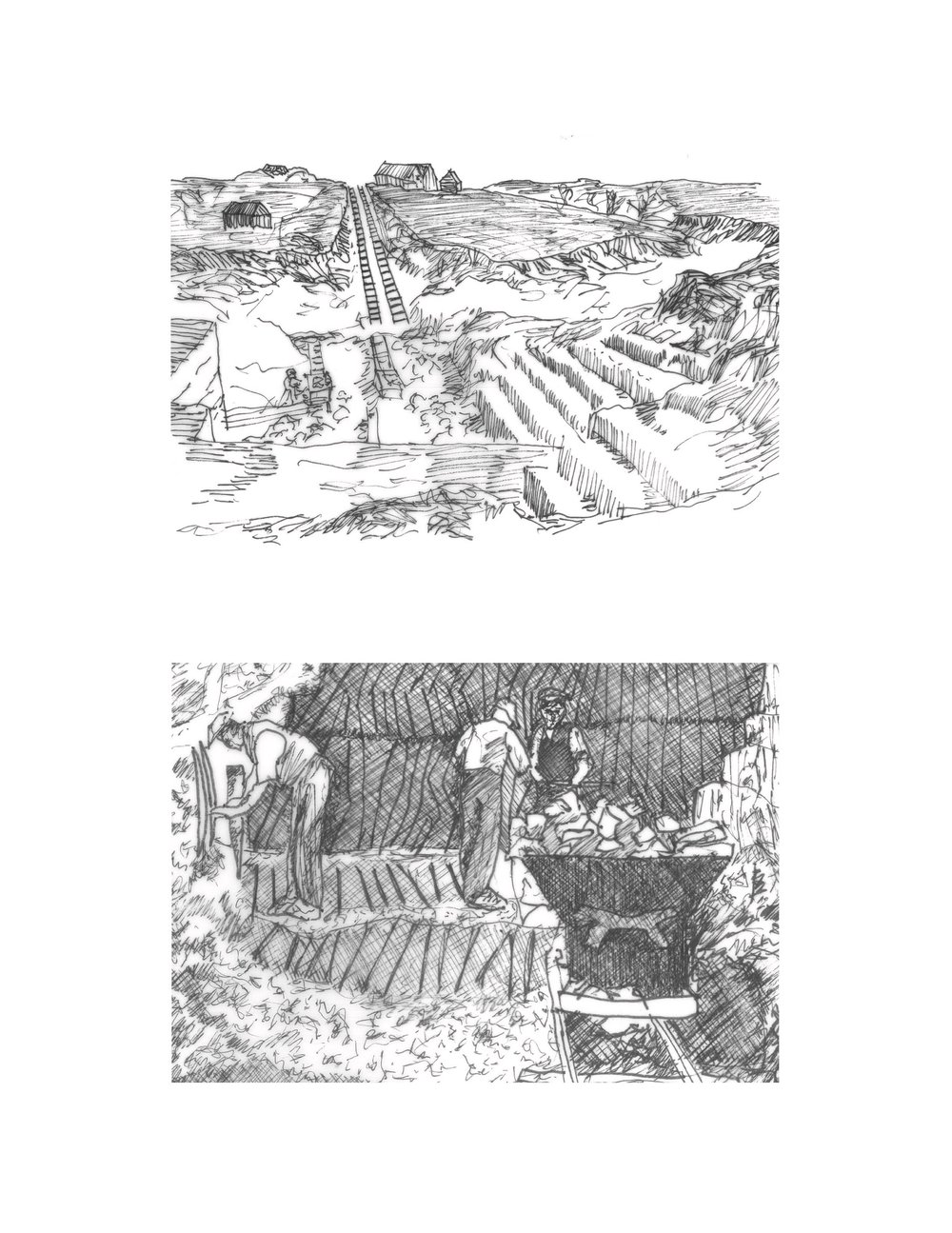 JoeyBeer, Purbeck Ball Clay Extraction, The minig of the raw Ball clay and its effect on the landscape.jpg