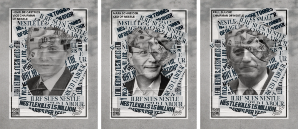 Action against nestle poster from newspaper cuttings.4.png
